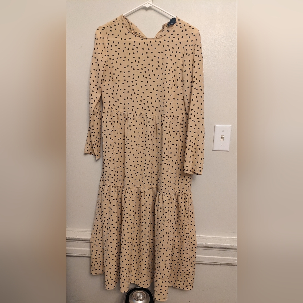 Midi polka dot dress